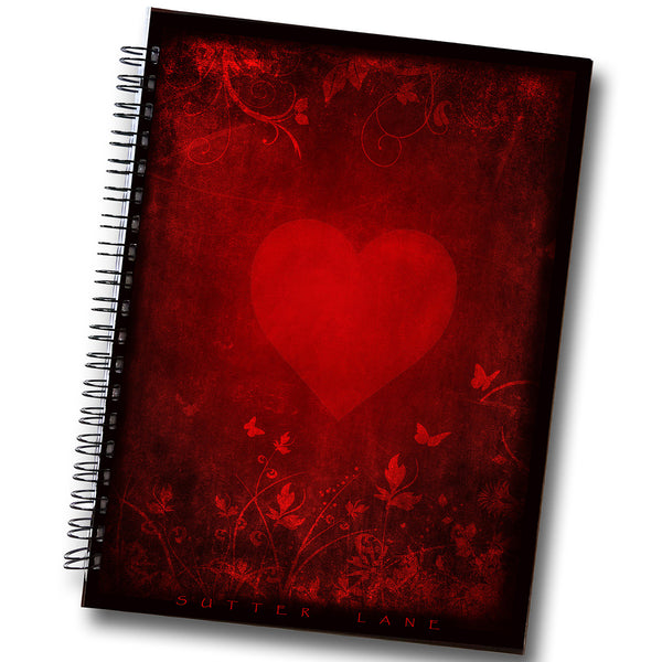 Sketchbook for Drawing and Mixed Media - Crimson Heart